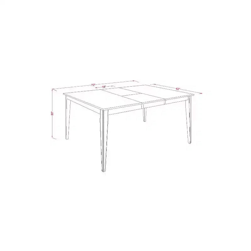 Gothic Glamour Dining Set - Table with Leaf & 6 Chairs - Elegant Cappuccino Finish