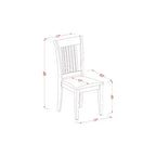 Tavolo da pranzo ovale a 7 pezzi con piano in legno massello finitura marrone sella e 6 sedie con