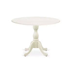 HomeStock Set da pranzo in 5 pezzi, piano in legno massello con finitura lino bianco, tavolo con 4 sedie con schienale a doghe a scomparsa