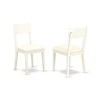 Set Tavolo da Cucina 3pz Rotondo con Sedie Ecopelle Bianca Lino