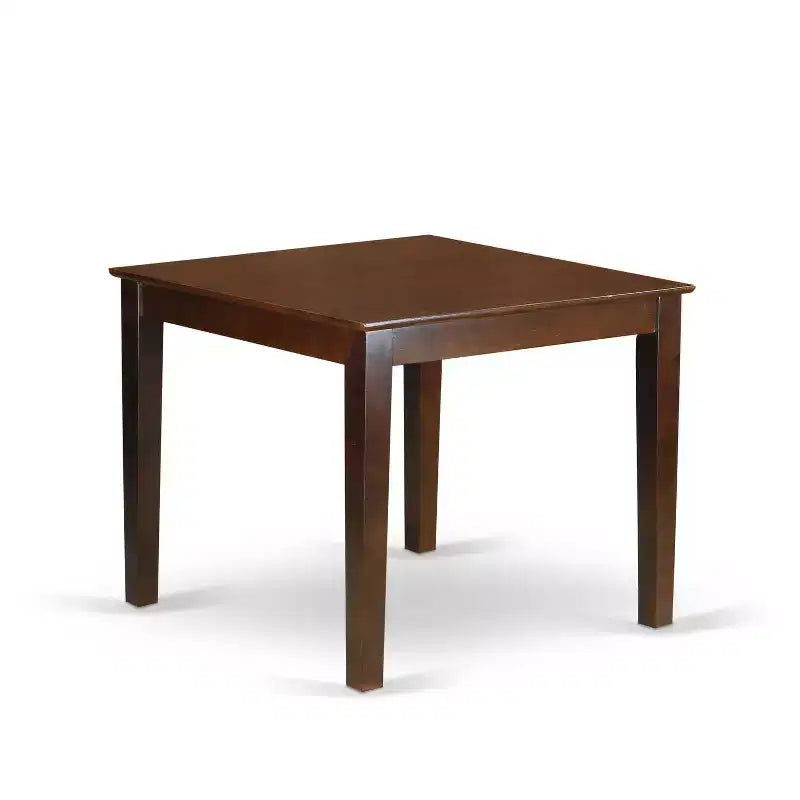 Set Tavolo da Cucina Bohémien - Tavolo Quadrato da 91 cm con 2 Sedie Parsons - Tessuto di Lino Color Caffè