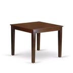 Set Tavolo da Cucina Bohémien - Tavolo Quadrato da 91 cm con 2 Sedie Parsons - Tessuto di Lino Color Caffè
