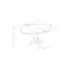 HomeStock Tavolo da Pranzo Ovale a 7 Pezzi in Legno Massello con Finitura Marrone Scuro e 6 Sedie