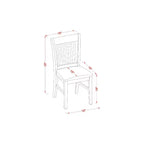 Set da pranzo rotondo per cucina - Set tavolo e sedie da 3 pezzi - Tavolo da 42 pollici - Stile bohémien