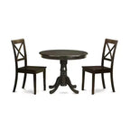 Round Dining Table Set with Chairs - 36 Inch Kitchen Table & 2 Dining Chairs