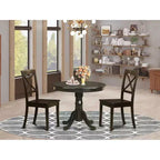 Set tavolo da pranzo rotondo con sedie - Tavolo da cucina da 36 pollici e 2 sedie da pranzo