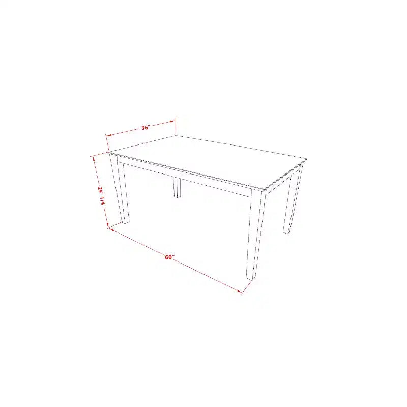 HomeStock, tavolo da pranzo rettangolare a 5 pezzi in legno massello con finitura mogano, 2 panche, 2 sedie