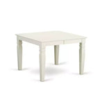 Set Tavolo da Cucina 5 Pezzi Tavolo Rettangolare con Sedie - Set da Pranzo 42/60 Pollici Gambe Bianco Lino Rosa Fenicottero