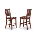 Esszimmergarnitur in Tresenhöhe - 3-teiliges Tisch- und Stuhlset - Modernes Küchen-Pub-Set - Tisch 30x48 Inch