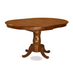 Set da pranzo da 5 pezzi - Tavolo ovale e 4 sedie - Set sala da pranzo marrone sella