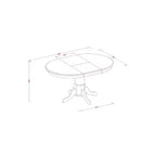 Set da pranzo da 5 pezzi - Tavolo ovale e 4 sedie - Set sala da pranzo marrone sella
