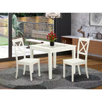 Set tavolo e sedie da cucina - Set da pranzo 5 pezzi stile antico bianco lino