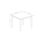 Set tavolo e sedie da cucina - Set da pranzo 5 pezzi stile antico bianco lino