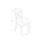Set tavolo e sedie da cucina - Set da pranzo 5 pezzi stile antico bianco lino