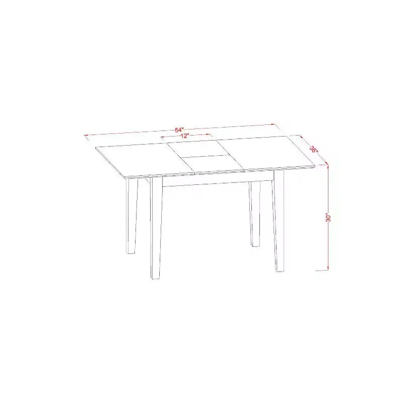 Set da pranzo vintage - Tavolo da cucina piccolo e sedie - Set dinette in stile retrò per la casa