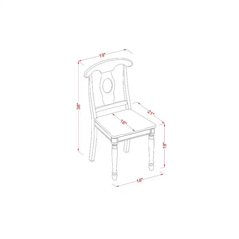 Set da pranzo vintage - Tavolo da cucina piccolo e sedie - Set dinette in stile retrò per la casa