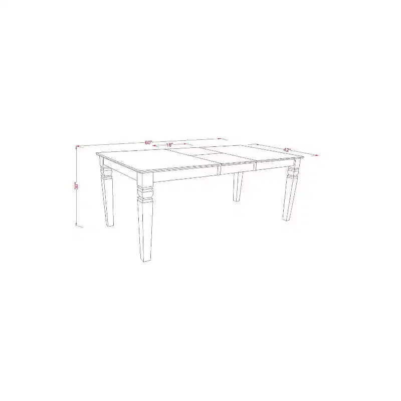 Set Tavolo Rustico da Pranzo 7 Pezzi Tavolo Rettangolare 42x60 con Allunga e 6 Sedie Parsons