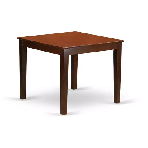 5-Piece Dinette Set - Square Table & Chairs - Mahogany Finish - Kitchen Dining Room Set