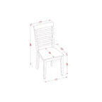 Set da pranzo Coastal Cottage - Tavolo e sedie 7 pezzi - Tavolo rettangolare 40x78 pollici