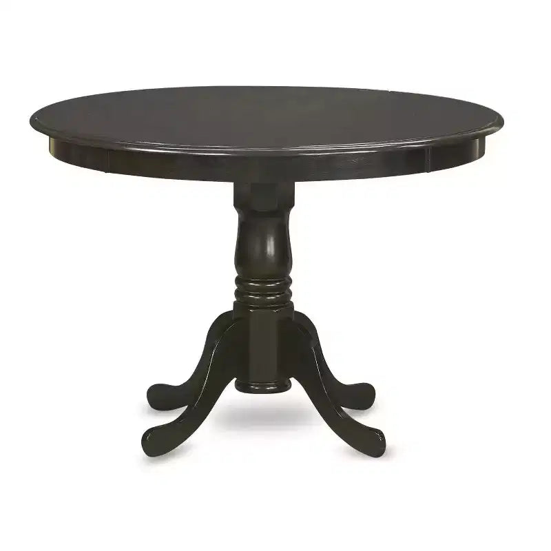 Set da pranzo rotondo 3 pz - tavolo da 42 pollici e 2 sedie Parson - finitura cappuccino - tessuto lino - sala da pranzo per la casa