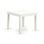 Set da pranzo in legno 3 pezzi Lino Bianco - Piccolo tavolo rettangolare e 2 sedie moderne