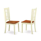 Set Tavolo da Cucina 5 Pezzi per 4 Persone - Tavolo da Pranzo Rettangolare con Prolunga a Farfalla e 4 Sedie - Finitura Buttermilk e Ciliegio
