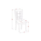Set Tavolo da Cucina 5 Pezzi per 4 Persone - Tavolo da Pranzo Rettangolare con Prolunga a Farfalla e 4 Sedie - Finitura Buttermilk e Ciliegio