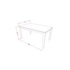 Set da pranzo altezza bancone - Tavolo da pub e sgabelli da bar - Set cucina moderno - Finitura rovere