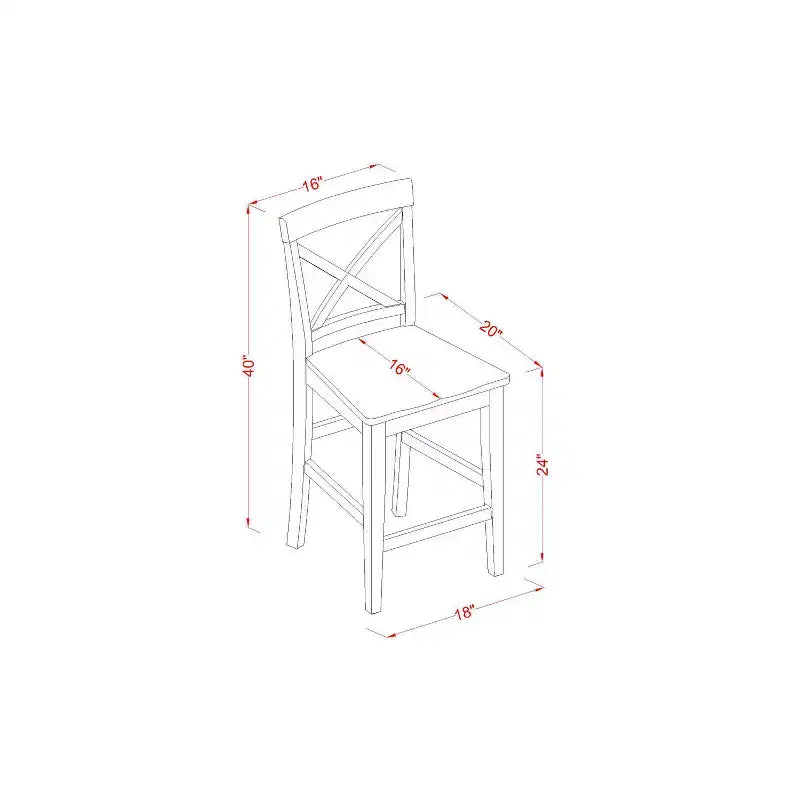 Set da pranzo altezza bancone - Tavolo da pub e sgabelli da bar - Set cucina moderno - Finitura rovere