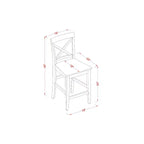 Set da pranzo altezza bancone - Tavolo da pub e sgabelli da bar - Set cucina moderno - Finitura rovere