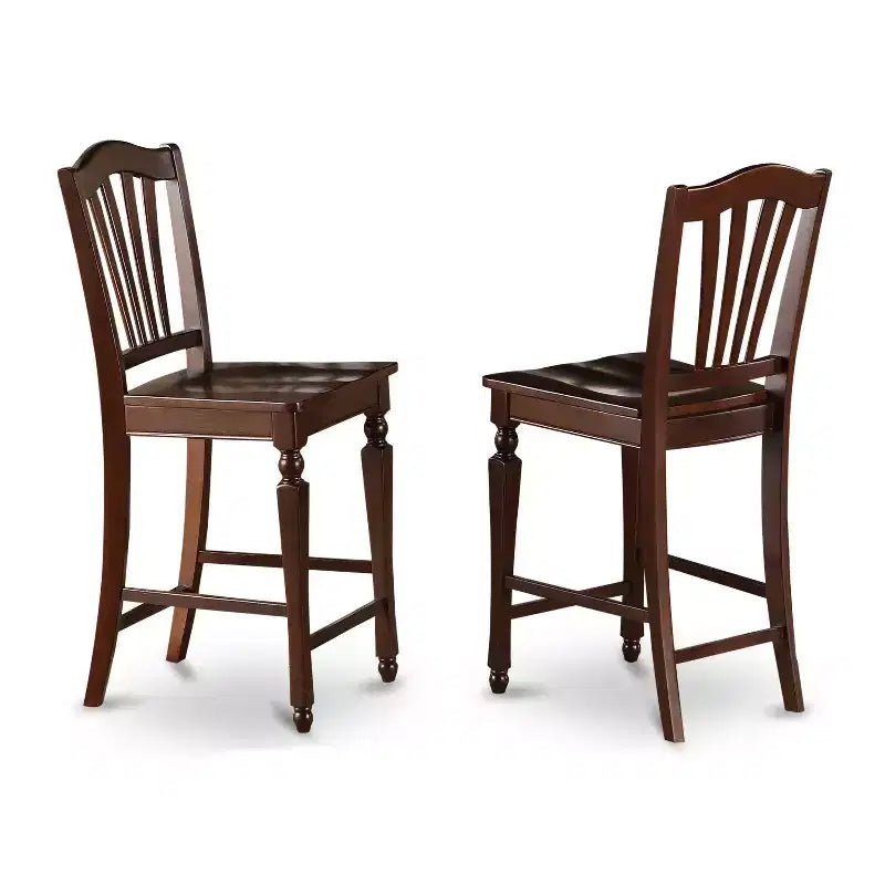 Set da pranzo altezza bancone - Tavolo e sedie 3 pezzi - Stile sud-occidentale - Tavolo 30x48 pollici