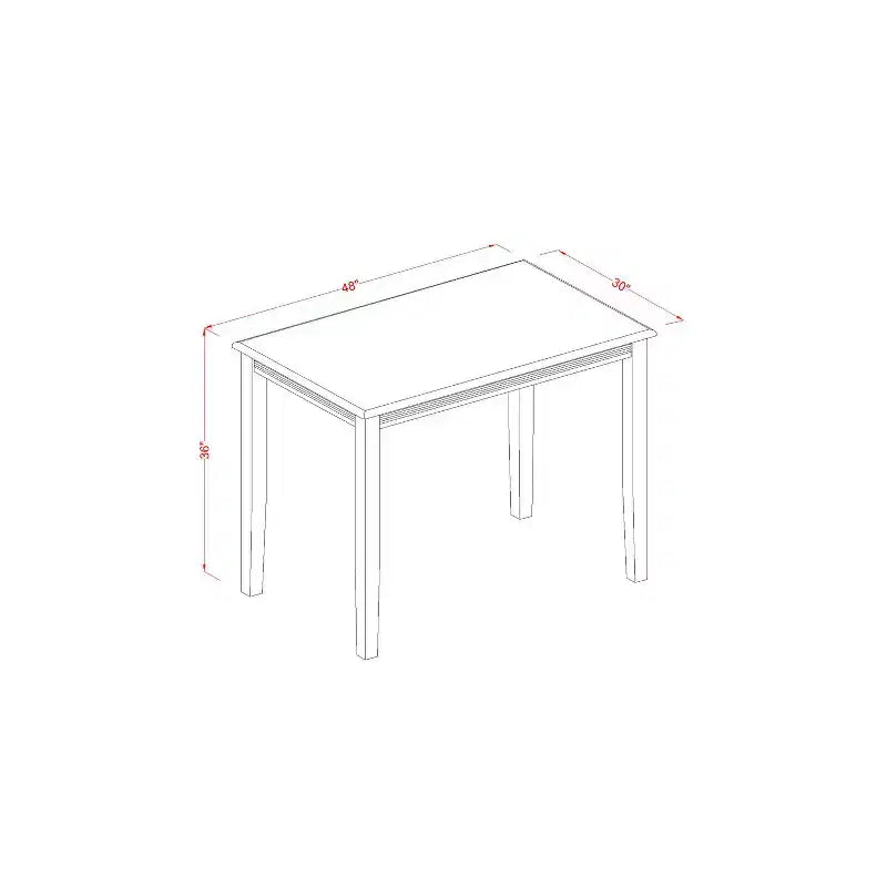 Set da pranzo altezza bancone - Tavolo e sedie 3 pezzi - Stile sud-occidentale - Tavolo 30x48 pollici