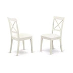 Set Tavolo e Sedie per Cucina Piccola - Tavolo da Pranzo e Sedie 3 Pezzi - Design Neoclassico - Finitura Bianco Lino