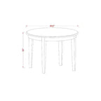 Set Tavolo e Sedie per Cucina Piccola - Tavolo da Pranzo e Sedie 3 Pezzi - Design Neoclassico - Finitura Bianco Lino
