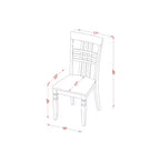 Set da Tavolo Rotondo da Cucina - Tavolo e Sedie 5 Pezzi - Finitura Bianco Lino - Sala da Pranzo per Piccoli Spazi