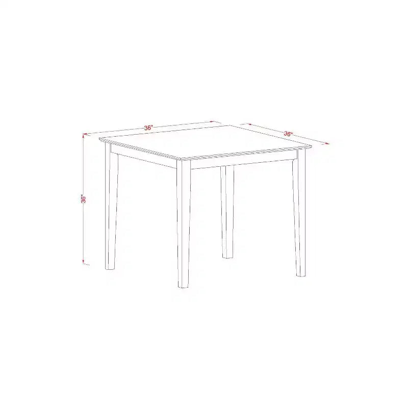 Set da pub altezza bancone - Tavolo e sedie a 3 pezzi in stile asiatico - Set da pranzo per piccoli spazi - Mogano 36x36 pollici