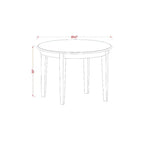 Set da pranzo retrò da cucina - Tavolo e sedie a 5 pezzi - Set da pranzo in legno massello - Stile moderno da fattoria