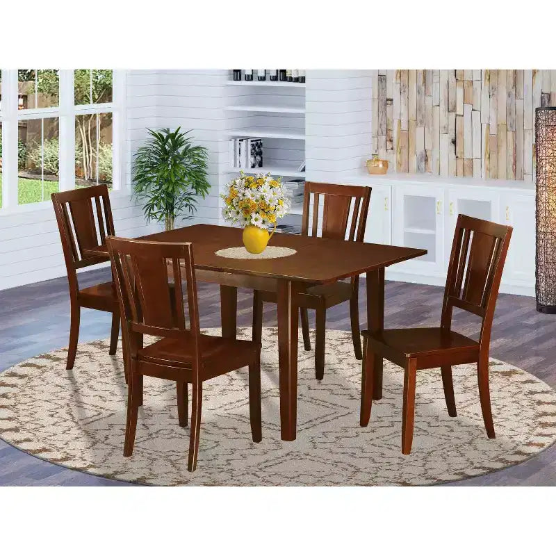 Set da pranzo moderno per cucina - Tavolo piccolo con 4 sedie - Design elegante per la casa