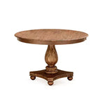 Tavolo da pranzo HomeStock 5 pezzi con piano in legno massello finitura rovere naturale e 4 sedie Parson