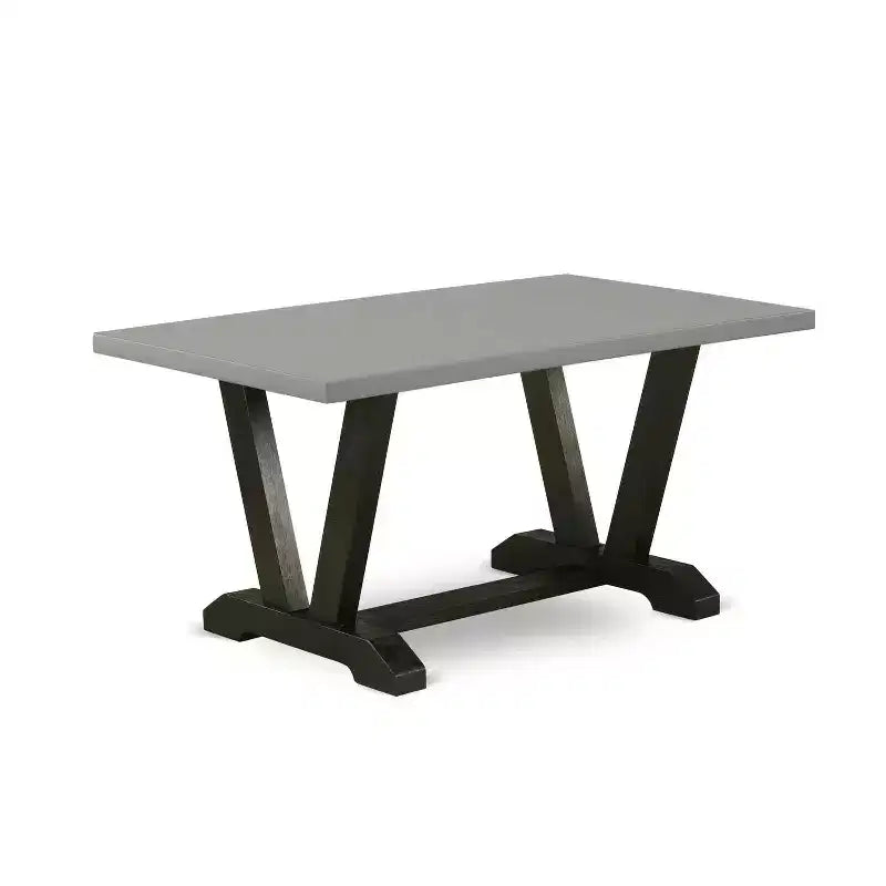 Tavolo da pranzo rettangolare a 6 pezzi con ripiano in legno massello con finitura in rovere naturale, con 1 panca, 4 sedie con