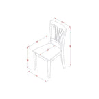Set tavolo da pranzo con 2 sedie, tavolo da cucina rotondo con piano a ribalta, legno di caucciù massiccio, finitura marrone sella, 42x42 pollici