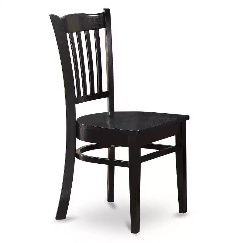 Set da tavolo da cucina da 7 pezzi - Tavolo da pranzo e 6 sedie - 36x60 pollici - Finitura nera