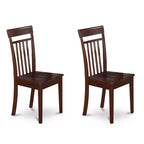 Set da pranzo vittoriano - Set tavolo e sedie da 3 pezzi - Tavolo rettangolare 32x54 pollici - Finitura mogano
