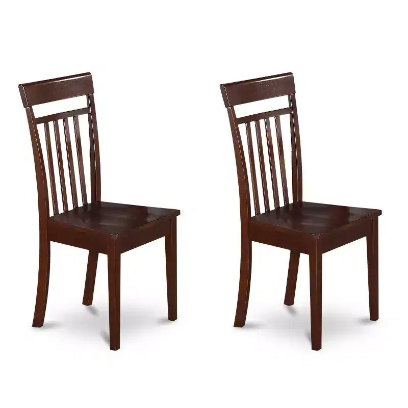 Set da pranzo vittoriano - Set tavolo e sedie da 3 pezzi - Tavolo rettangolare 32x54 pollici - Finitura mogano