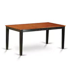 Set da pranzo nordico - Set da 6 pezzi tavolo e sedie da cucina - Finitura ciliegio nero - Tavolo rettangolare con panca
