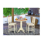 Set da pranzo altezza bancone - Tavolo e sedie 5 pezzi - Stile bohémien moderno - Tavolo rotondo e design elegante