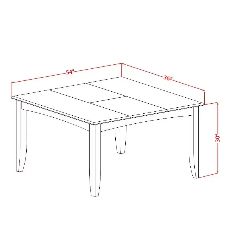 HomeStock tavolo quadrato da pranzo da 5 pezzi con piano in legno massello e finitura nera e ciliegio, con 4 sedie
