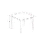 Set da pranzo altezza bancone - Tavolo e 4 sedie - Set cucina - Design moderno - Finitura nero e ciliegio
