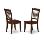 Set da pranzo rettangolare - Set 7 pezzi tavolo e sedie - Finitura mogano - Set da cucina - Tavolo da 60 pollici