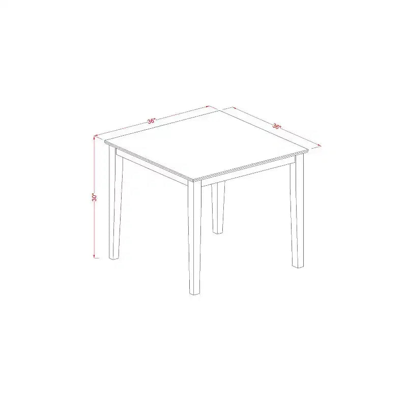 Set da pranzo retrò 5 pezzi - Tavolo e sedie in legno massiccio - Design floreale - Elegante set da pranzo per cucina
